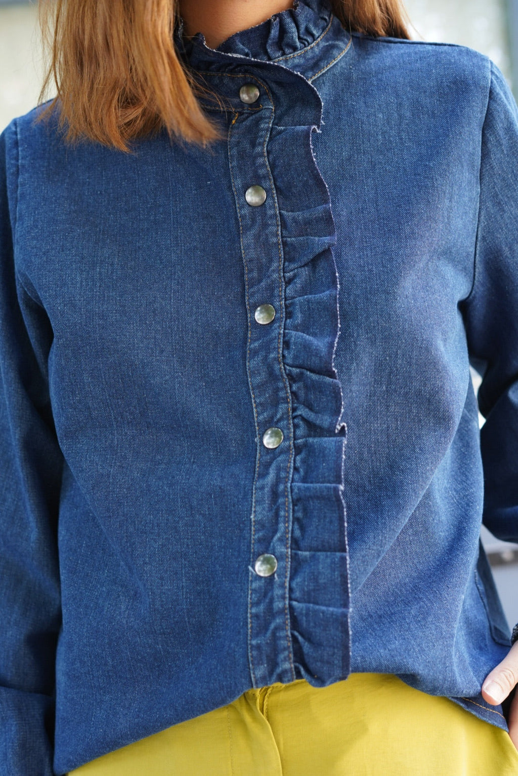 Elise Dark Denim Shirt