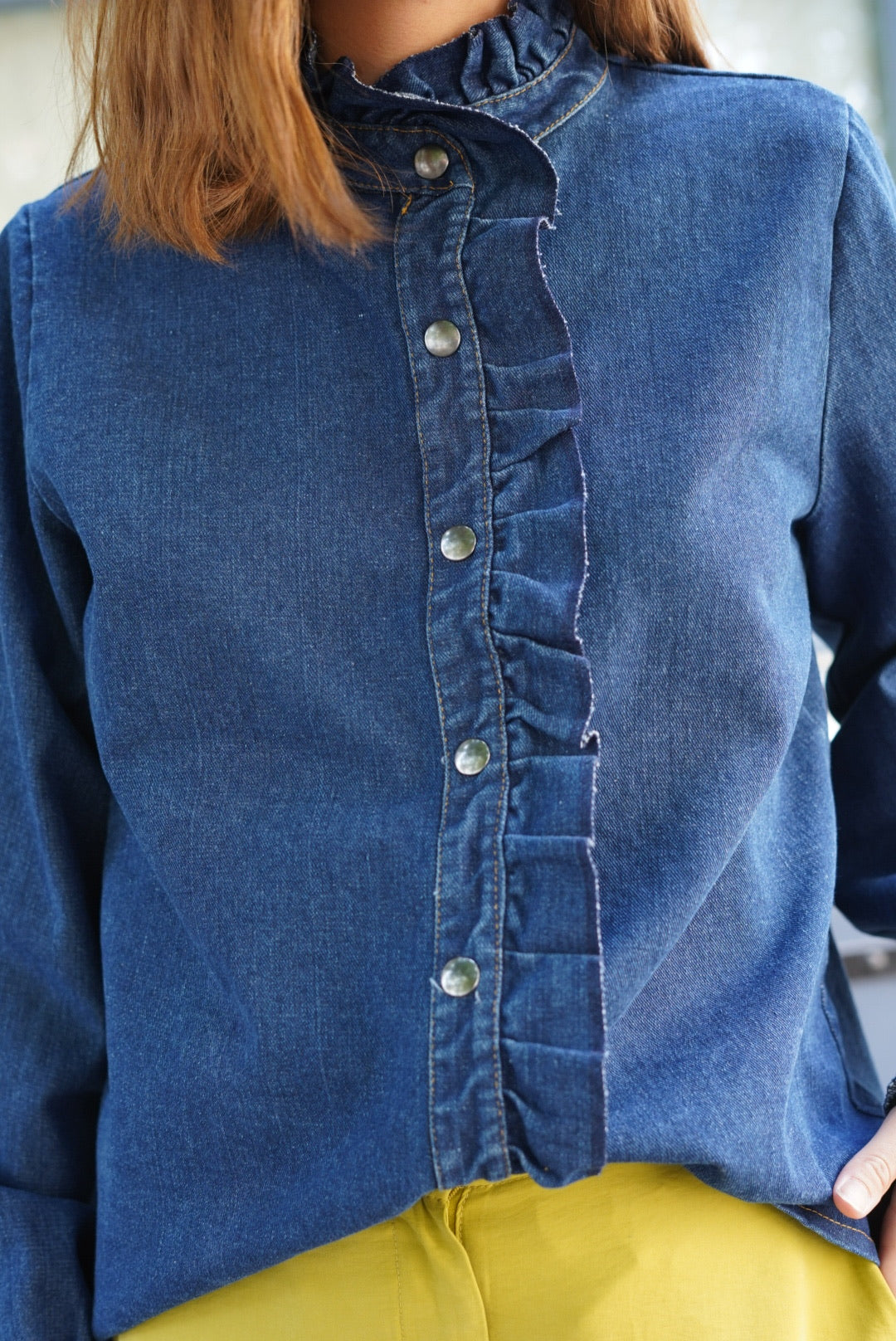 Elise Dark Denim Shirt
