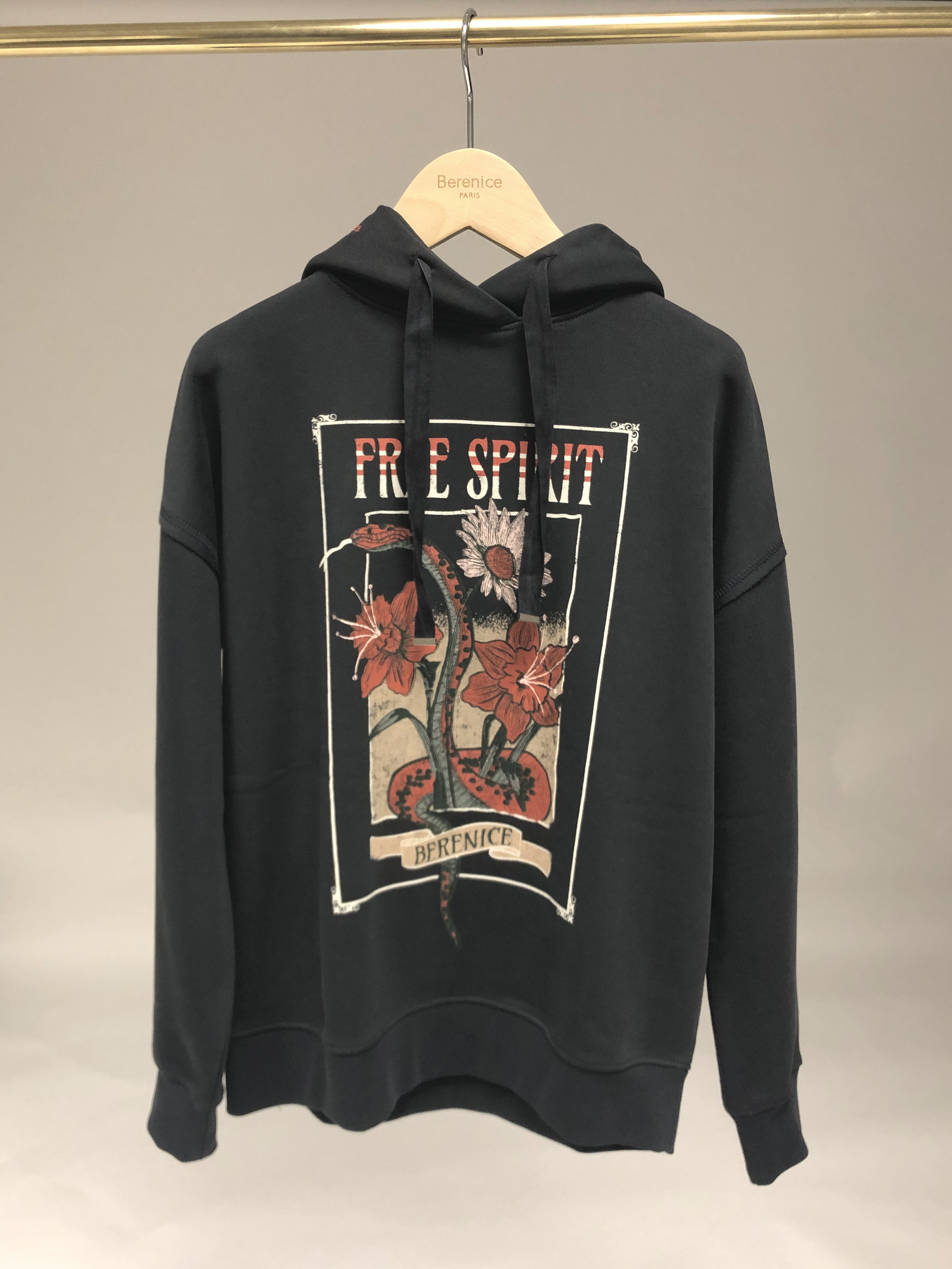 Berenice - Sudadera con Capucha Artwork - Carbon
