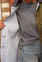 Constance Khaki Mid-Length Jacket