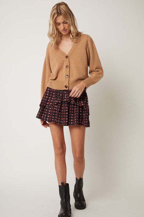 Jupe Courte Volants Imprimé - Mumbai