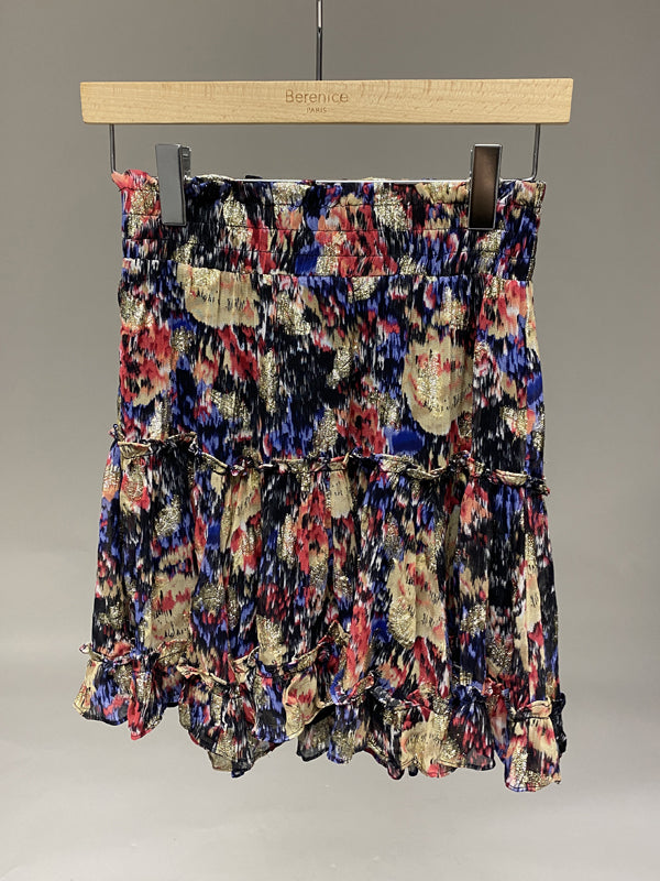 Berenice - Short Lurex Print Skirt - Print Louna