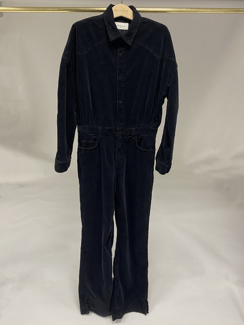 Combinaison En Denim Uni - Noir