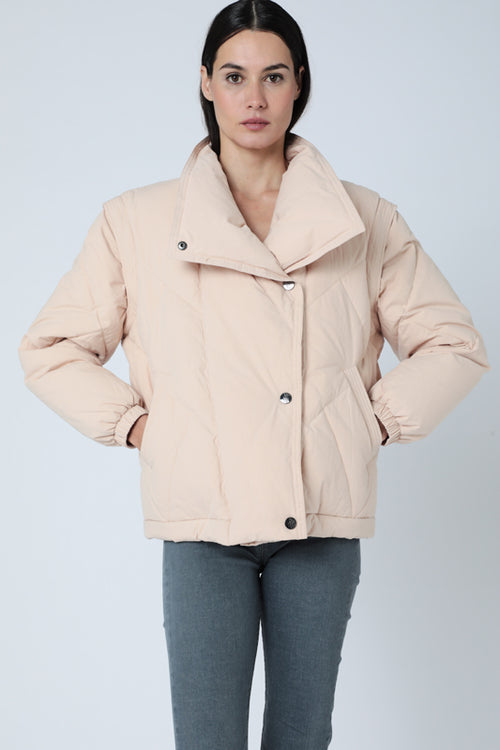 Manteau D'Hiver Uni - Beige