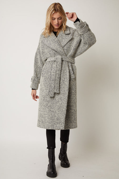 Manteau Long Peignoir - Gris