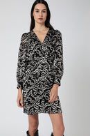 Robe Courte Imprimé - Devore Zebre