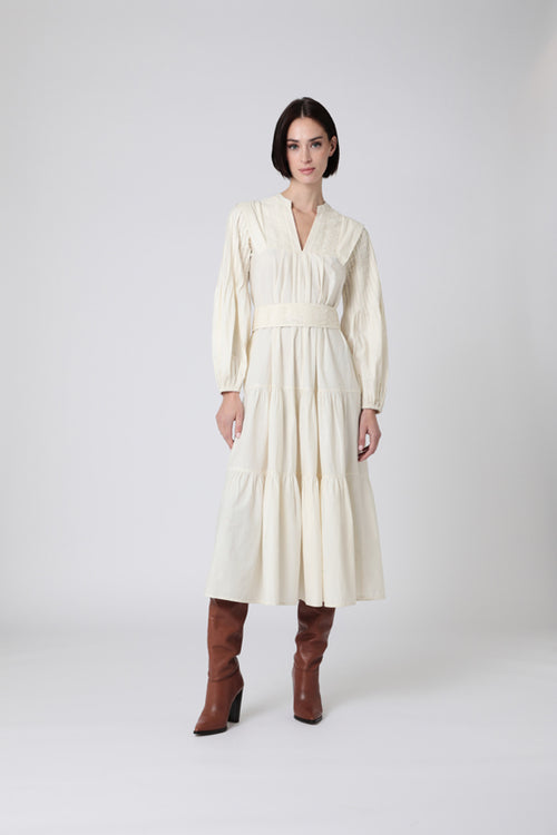 Robe Longue Uni - Noir