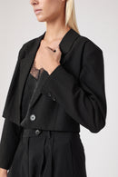 Veste Courte Epaule Large - Noir