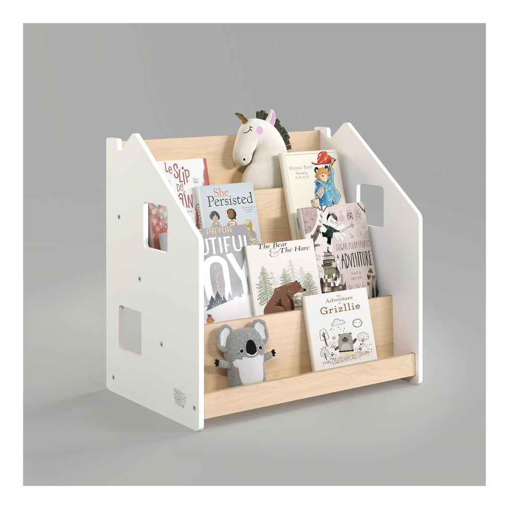 Bibliothèque Enfant – Blanc & Gris