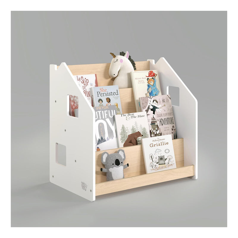 Bibliothèque Enfant – Blanc & Gris
