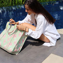 Sac Cabas Réversible Deepa - Jungle Mint