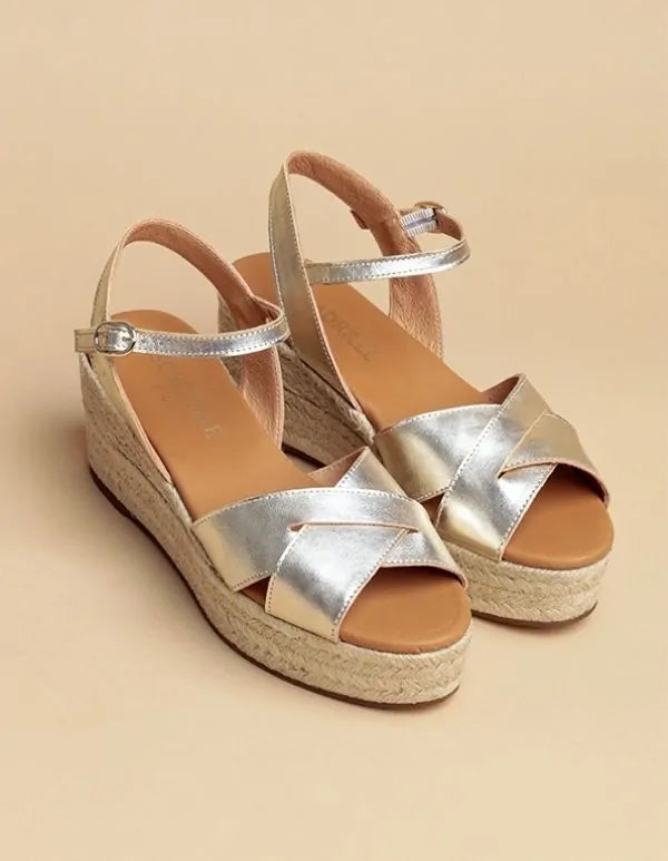 Espadrilles Cordoue - Cuir Dore - Femme