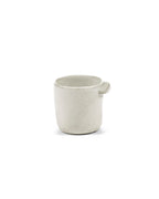 Out Of Lines - Lot De 2 Tasses À Expresso Sans Anse - Grès - Blanc Cassé