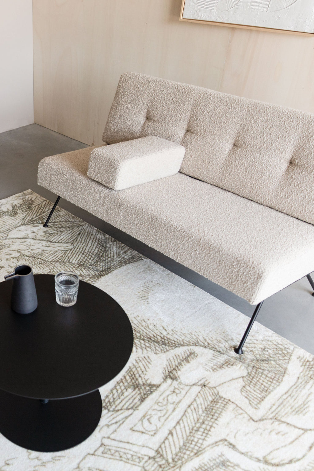 Bowie - 2 Seater Sofa - Fabric - Beige