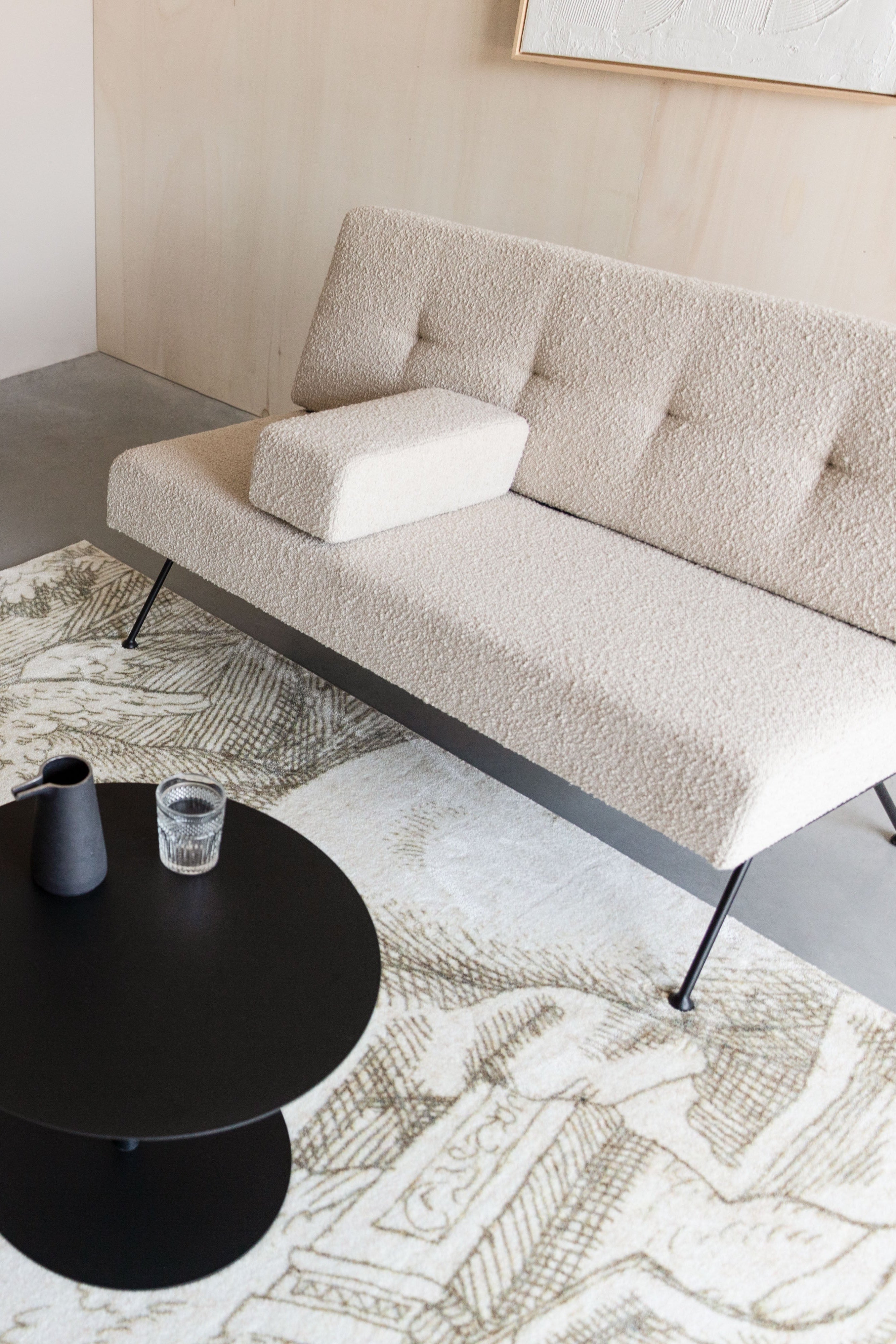 Bowie - 2 Seater Sofa - Fabric - Beige