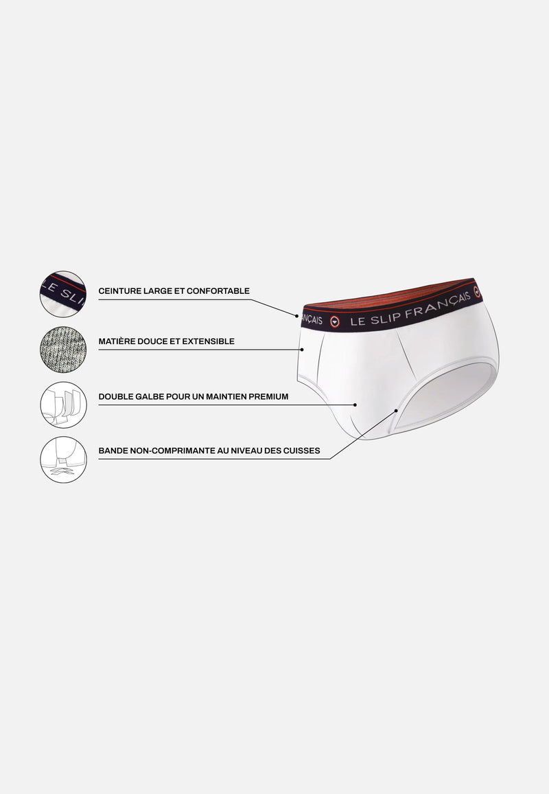 Slip En Coton - Intrépide Bleu Eblouissant