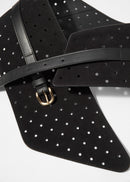 Belt P Peyton Perforated - Black - Women