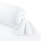 Funda De Almohada Cilíndrica Satén De Algodón - Liso 1 Baratta Blanco 01
