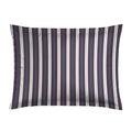 Cotton Sateen Pillowcase - Ligne Atlantique White / Blue