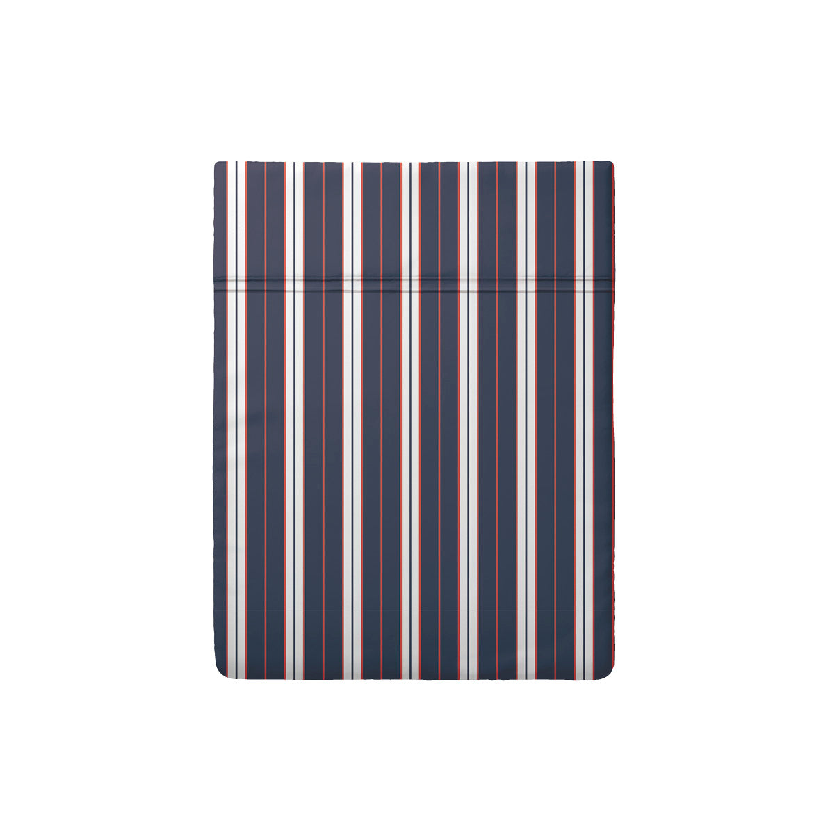 Lenzuolo Cordonetto In Raso Di Cotone - Ligne Atlantique Blu / Bianco