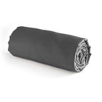 Sábana Bajera Satén De Algodón - Liso Gris Oscuro