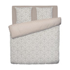 Copripiumino + 2 Federe in Raso di Cotone - Victorian Taupe