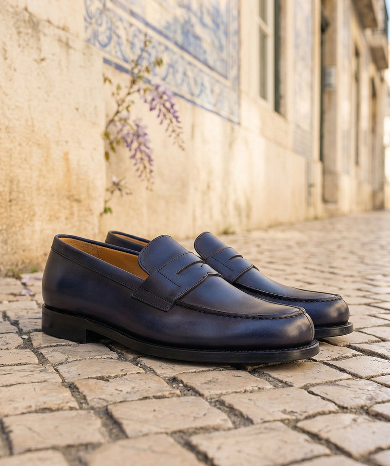 Mocassins College 1986 - Bleu