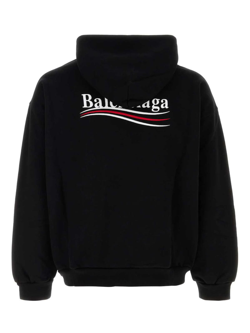 Hoodie Political Campaign - Balenciaga - Black