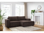 Nihad - Compact Fixed Corner Sofa - Corduroy - Right-hand Corner