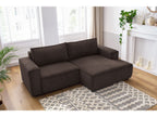 Nihad - Compact Fixed Corner Sofa - Corduroy - Right-hand Corner