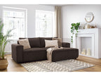 Nihad - Compact Fixed Corner Sofa - Corduroy - Right-hand Corner