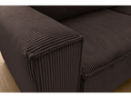 Nihad - Compact Fixed Corner Sofa - Corduroy - Right-hand Corner
