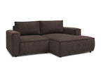 Nihad - Compact Fixed Corner Sofa - Corduroy - Right-hand Corner