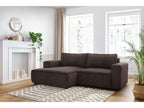 Nihad - Compact Fixed Corner Sofa - Corduroy - Left-hand Corner