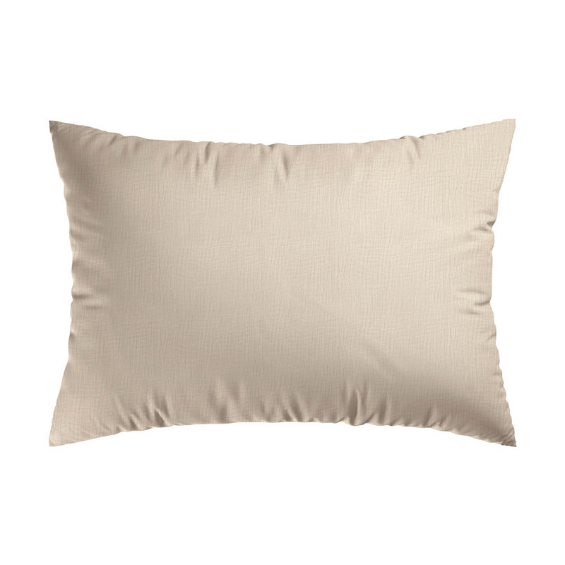 Juego De 2 Fundas De Almohada De Gasa De Algodón Lisas Taupe 07