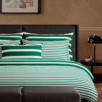 Set Di 2 Federe In Raso Di Cotone - Horizon Verde