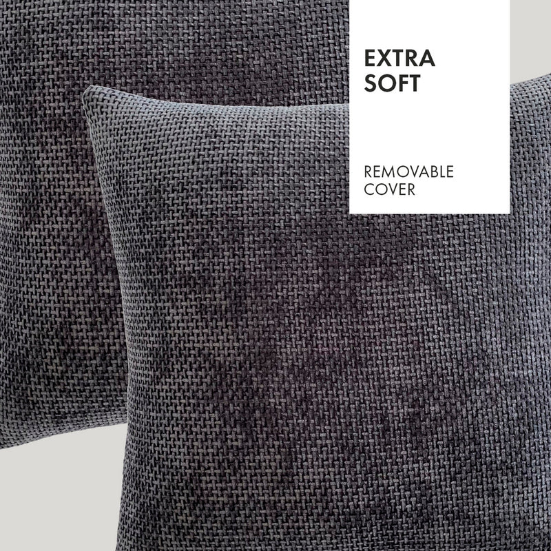Housse De Coussin Robin Gris Foncé