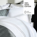 Taie De Traversin Satin De Coton Bastia Gris / Blanc