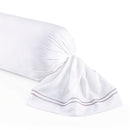 Taie De Traversin Satin De Coton Bastia Gris / Blanc