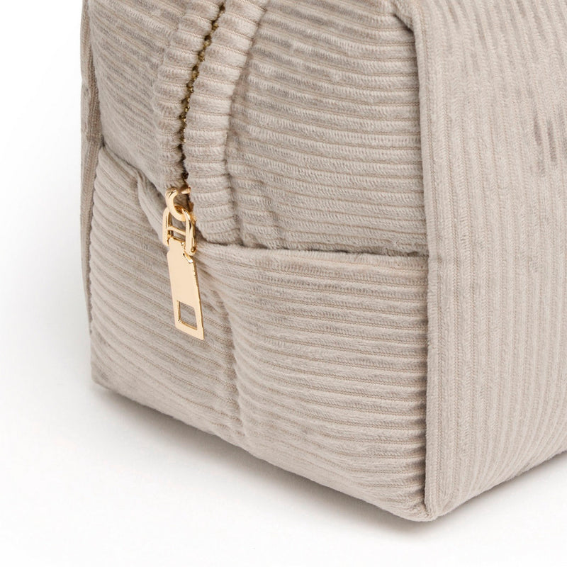 Taupe Corduroy Pouch