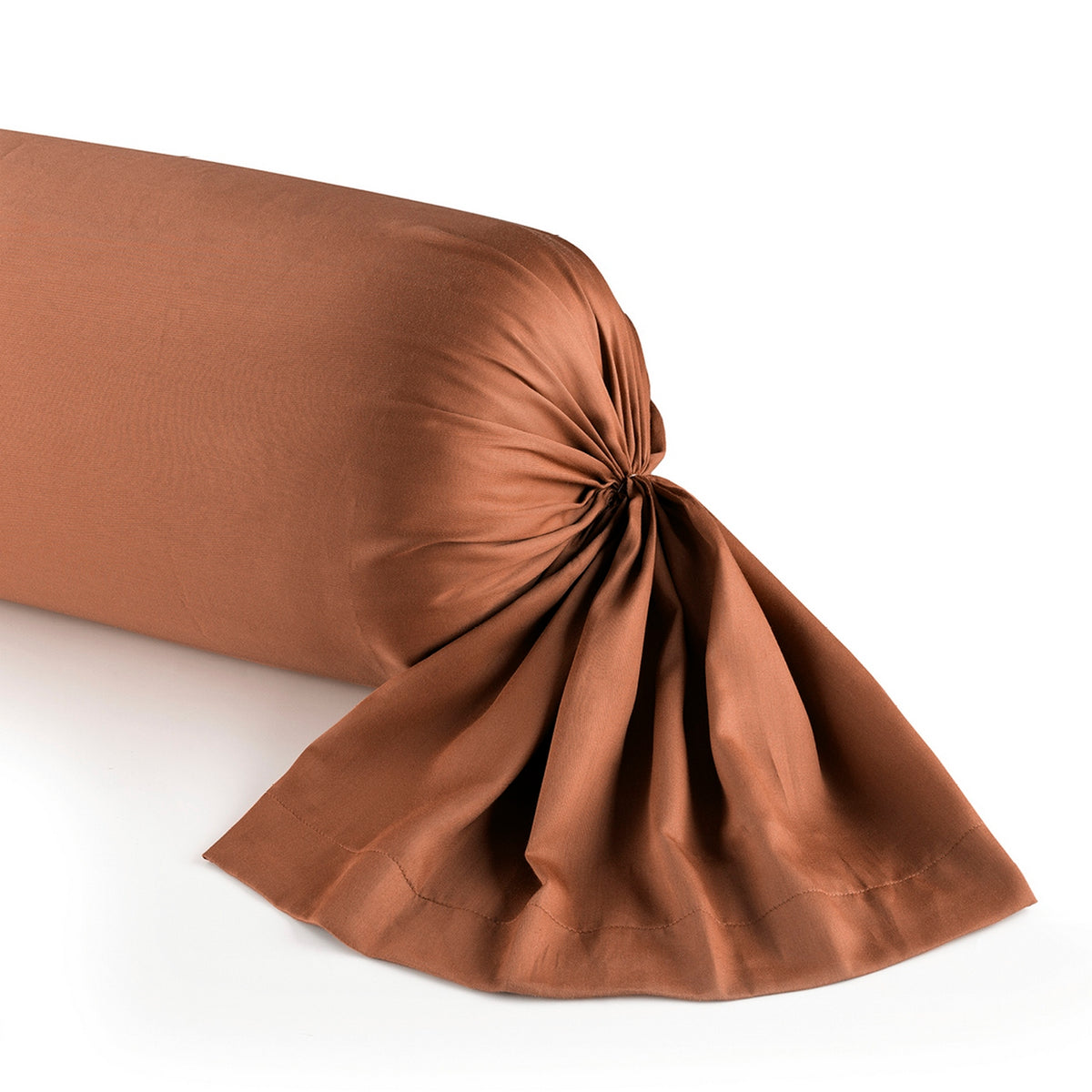 Taie De Traversin Satin De Coton - Brun