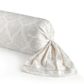 Taie De Traversin Satin De Coton - Vibrance Végétale Blanc / Blanc