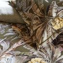 Taie De Traversin Satin De Coton Leopard Vert