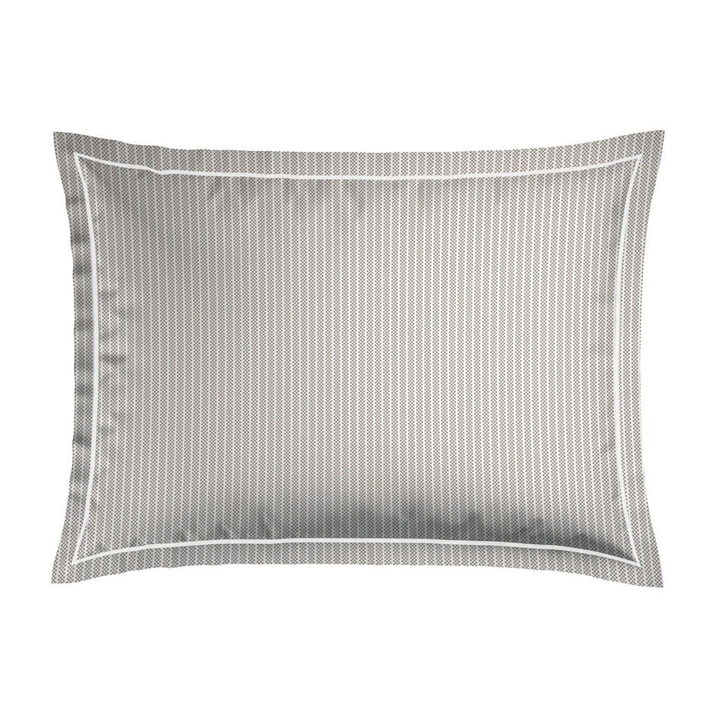 Set De 2 Taies D'Oreiller Coton Percale - Lyon Taupe