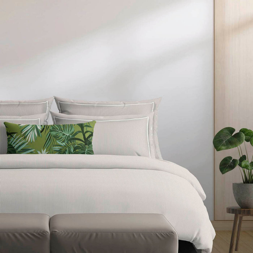 Taie De Traversin Coton Percale - Lyon Taupe