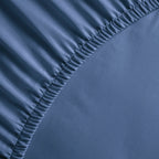 Drap-Housse Satin De Coton - Bleu