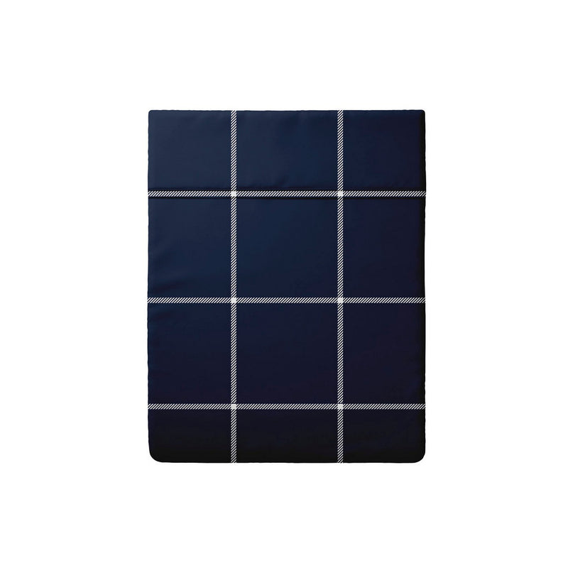 Cotton Satin Flat Sheet - Arthur Dark Blue