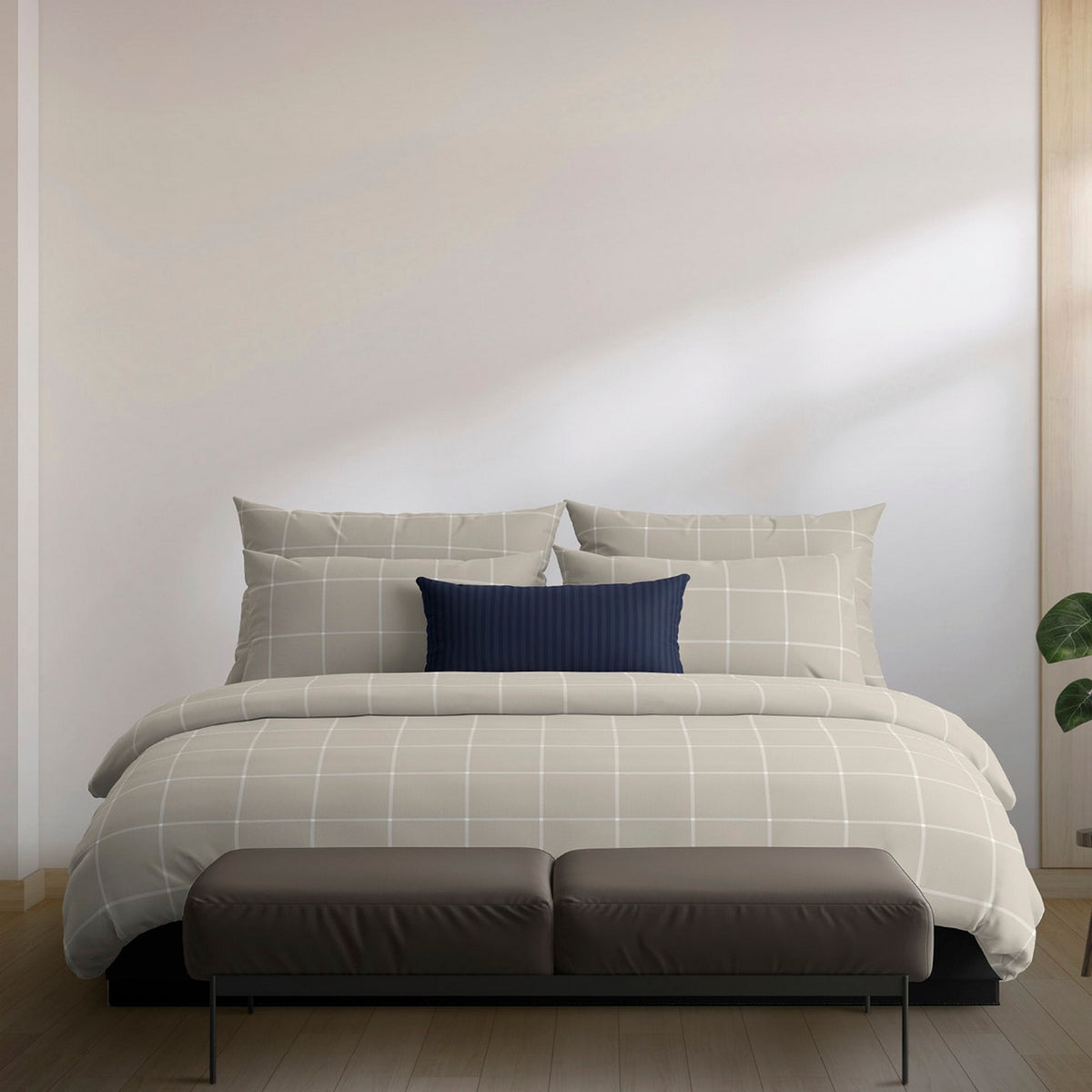 Taie De Traversin Satin De Coton - Arthur Taupe