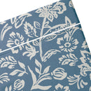 Cotton Satin Flat Sheet - Bleu Jardin Bleu