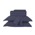 Ensemble De Draps Satin De Coton - Uni 1 Baratta Bleu 06